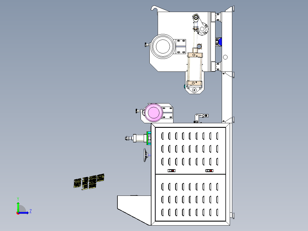 A9_贴合分条机左视图