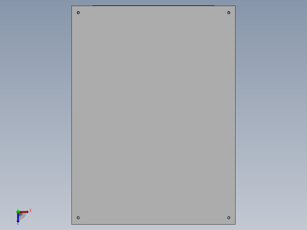 电能计量柜俯视图