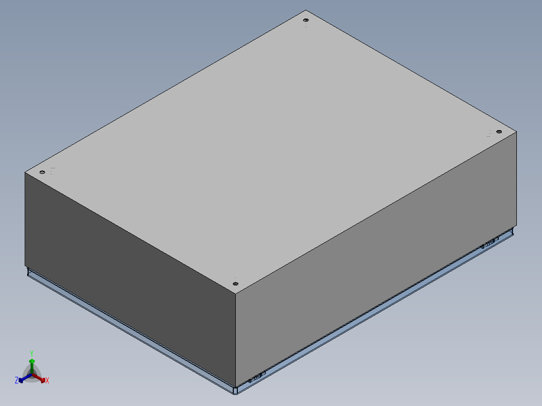 电能计量柜正等轴测图