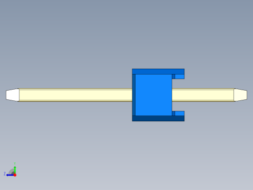 彩色公头100mil（2.54mm）系列-DS1021_blue_1x08p_100mil_Type1_rev1.0右视缩略图