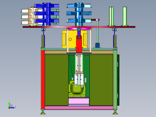 旋转式堆叠供料装置左视缩略图