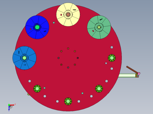 旋转式堆叠供料装置俯视缩略图