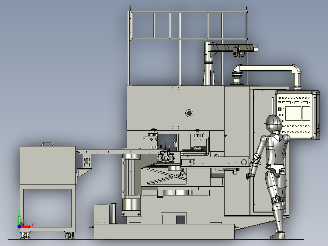 垫片磨削上料机前视图