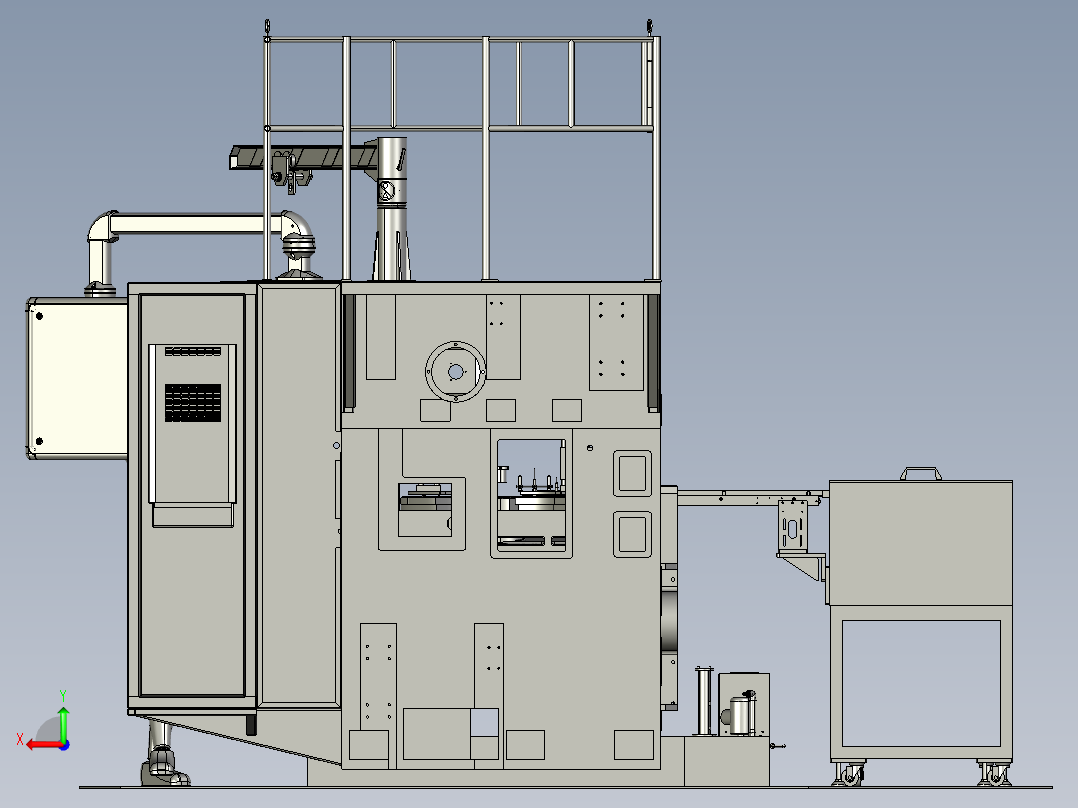 垫片磨削上料机后视图