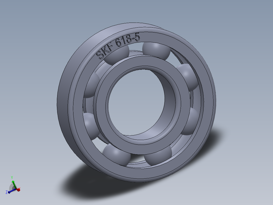 滚珠轴承-SKF BALL BEARING 618-5 5x11x3