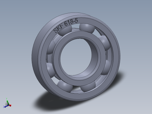 滚珠轴承-SKF BALL BEARING 618-5 5x11x3