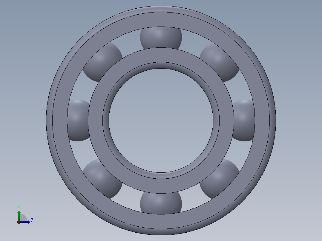 滚珠轴承-SKF BALL BEARING 618-5 5x11x3左视图