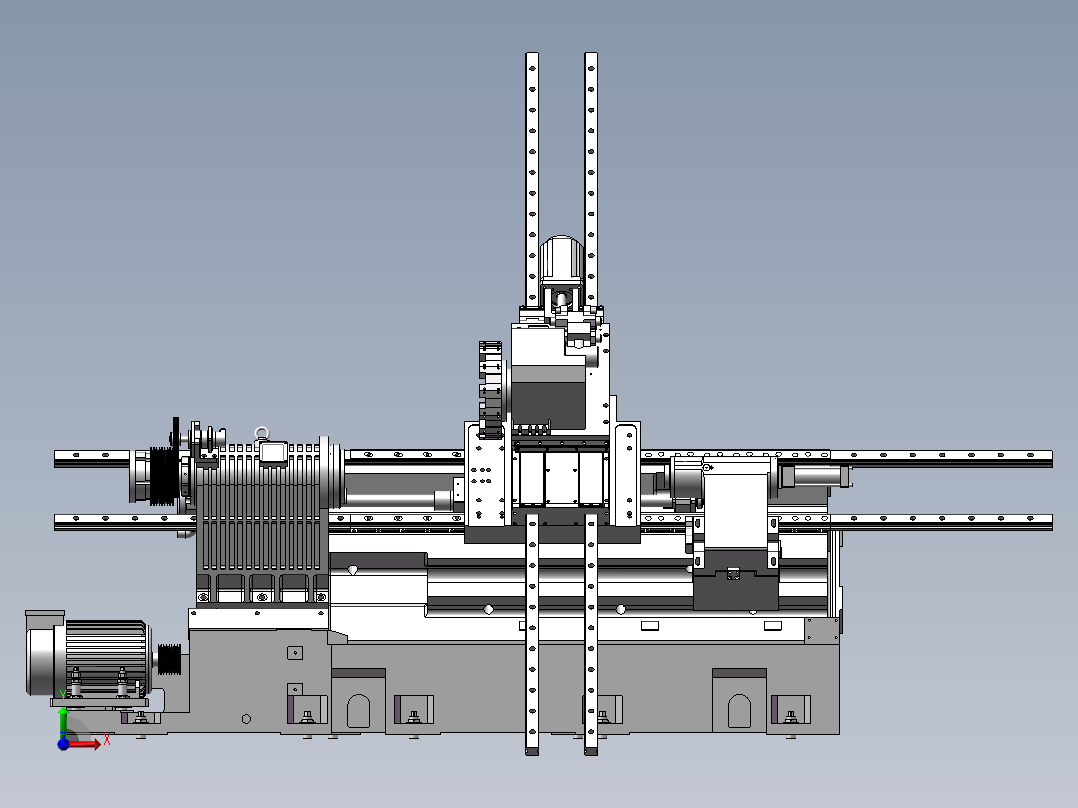 578斜床身TOM-TCK455总装(说明书)前视图