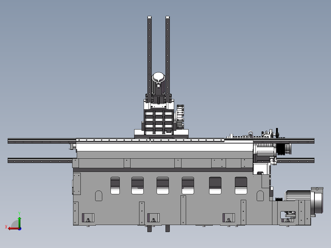578斜床身TOM-TCK455总装(说明书)后视图