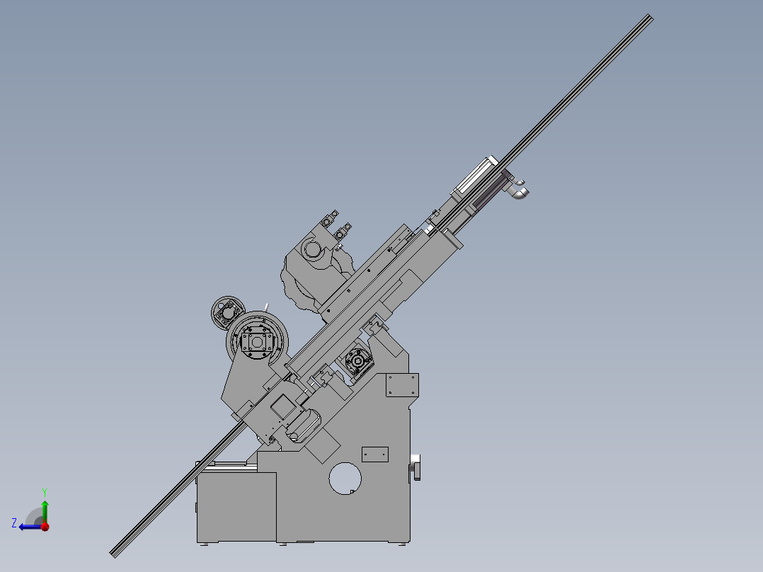 578斜床身TOM-TCK455总装(说明书)右视图