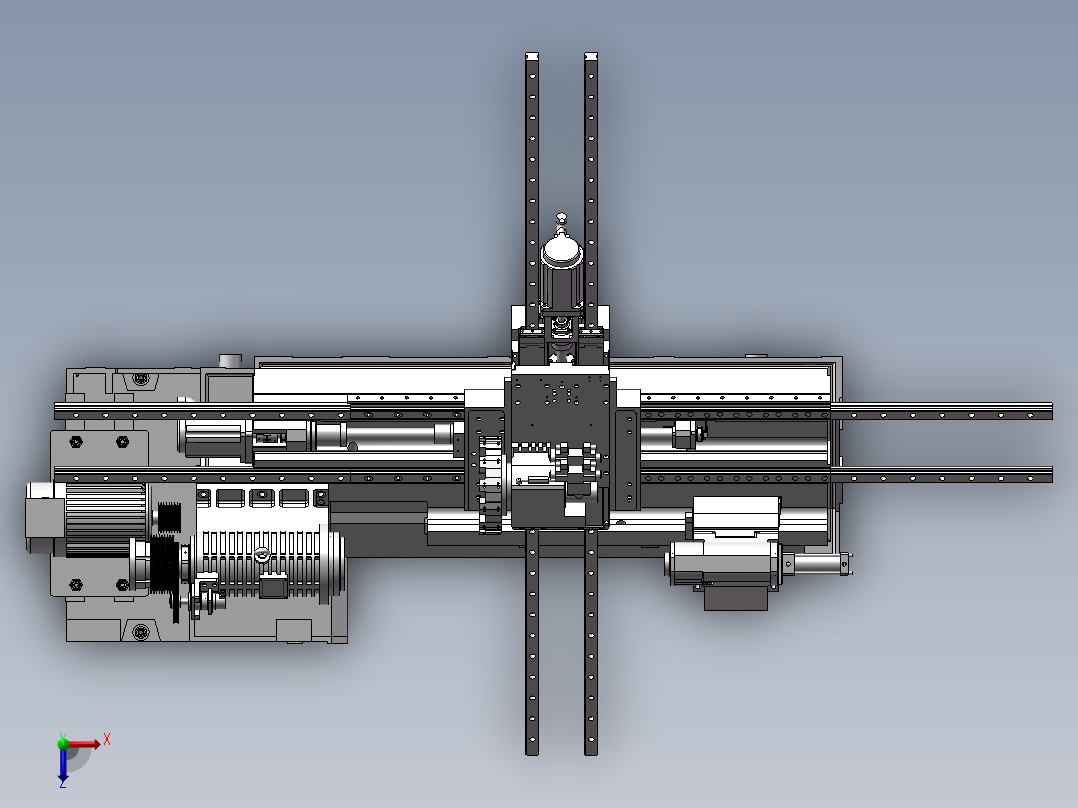 578斜床身TOM-TCK455总装(说明书)俯视图