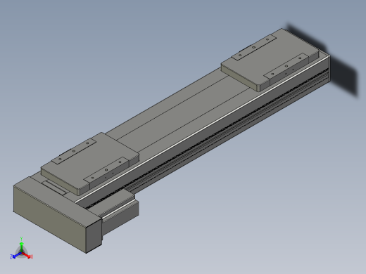 直线模组LHC14-S500-L设计图纸