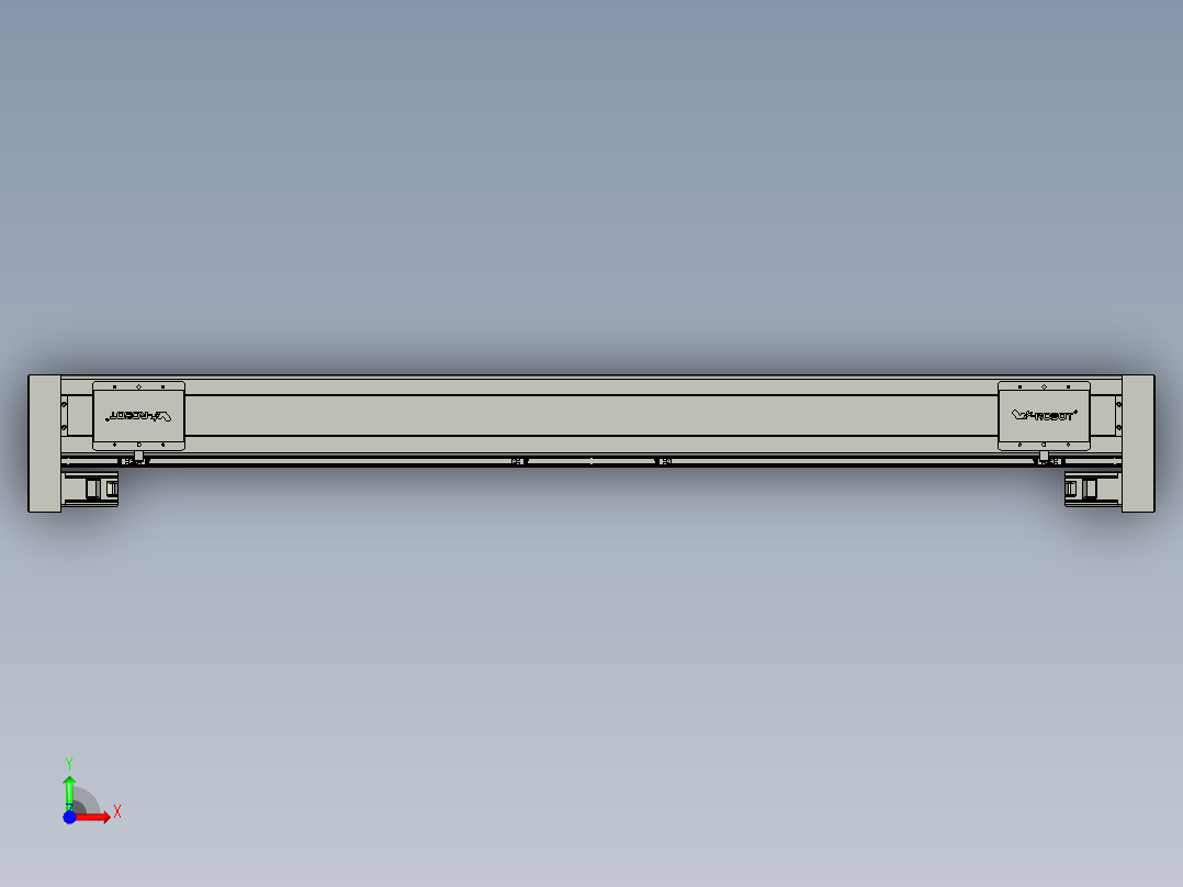 威洛博双电机滑台-VC14D2-S650-BLR-P40-C6前视图