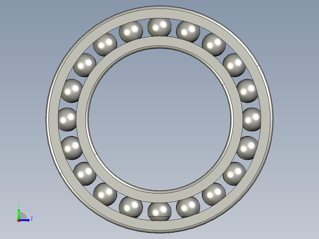 深沟球轴承61802左视图