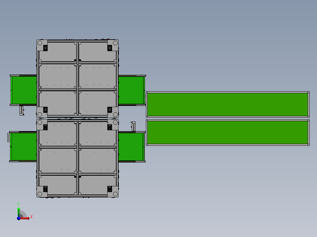 键盘冲裁机前视图