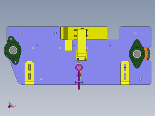 链式输送机机构前视缩略图