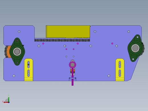 链式输送机机构后视缩略图