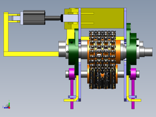 链式输送机机构右视缩略图