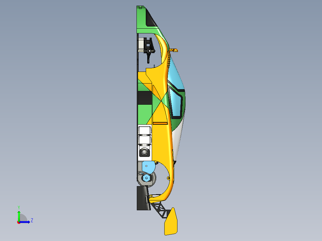 赛车-6 STP左视图