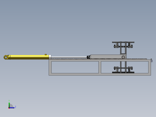 钢化玻璃夹持钢化架左视缩略图