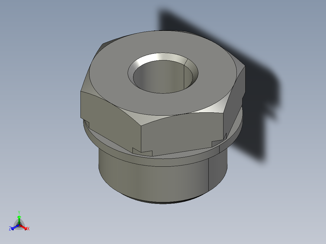 软管与硬管连接用工业通用接头0168_21_10_39正等轴测图