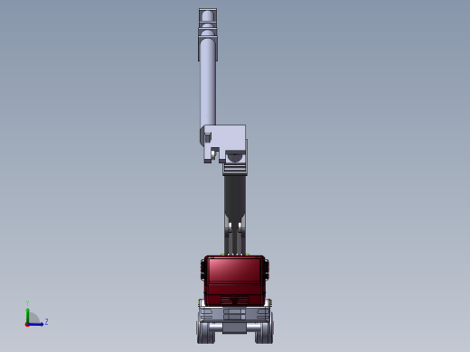100m高层消防车sw模型左视缩略图