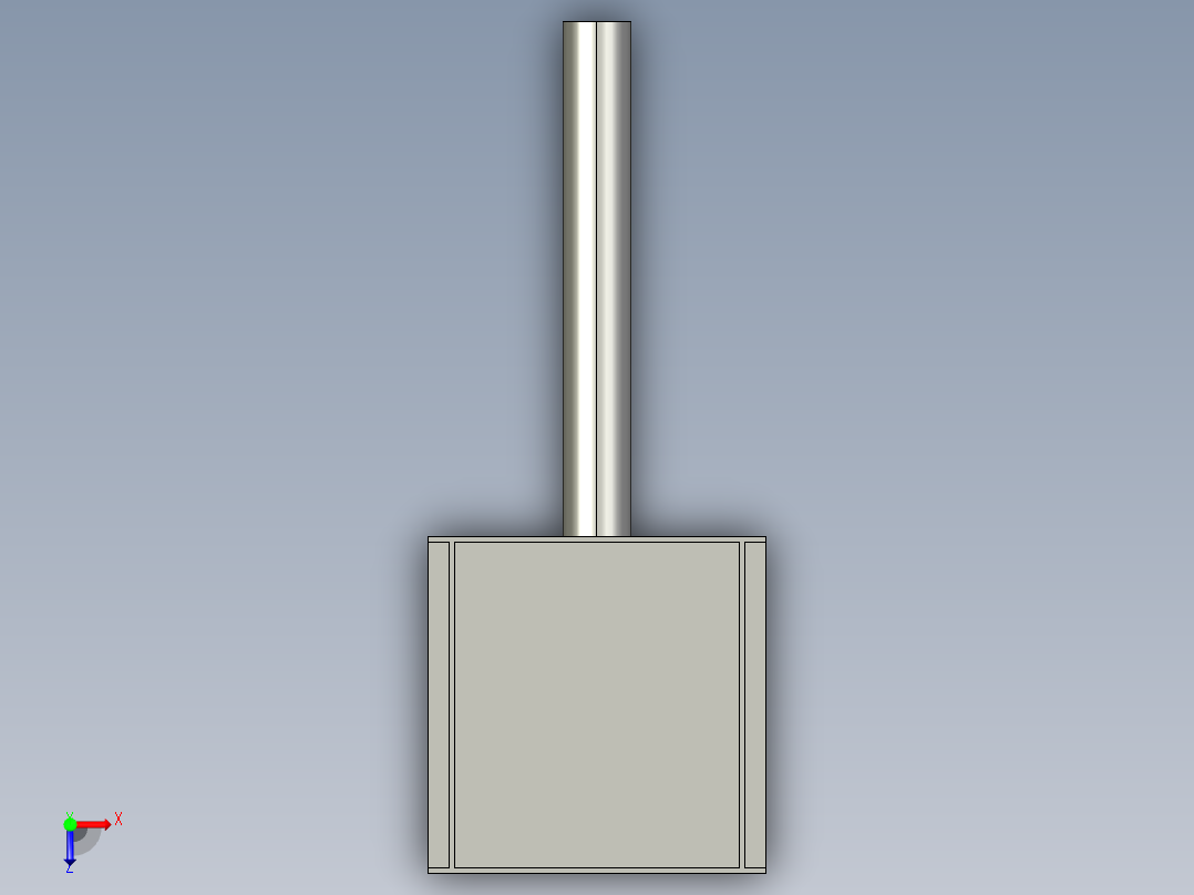 基恩士PX-10C(P)_connector_1_kc图纸模型俯视图