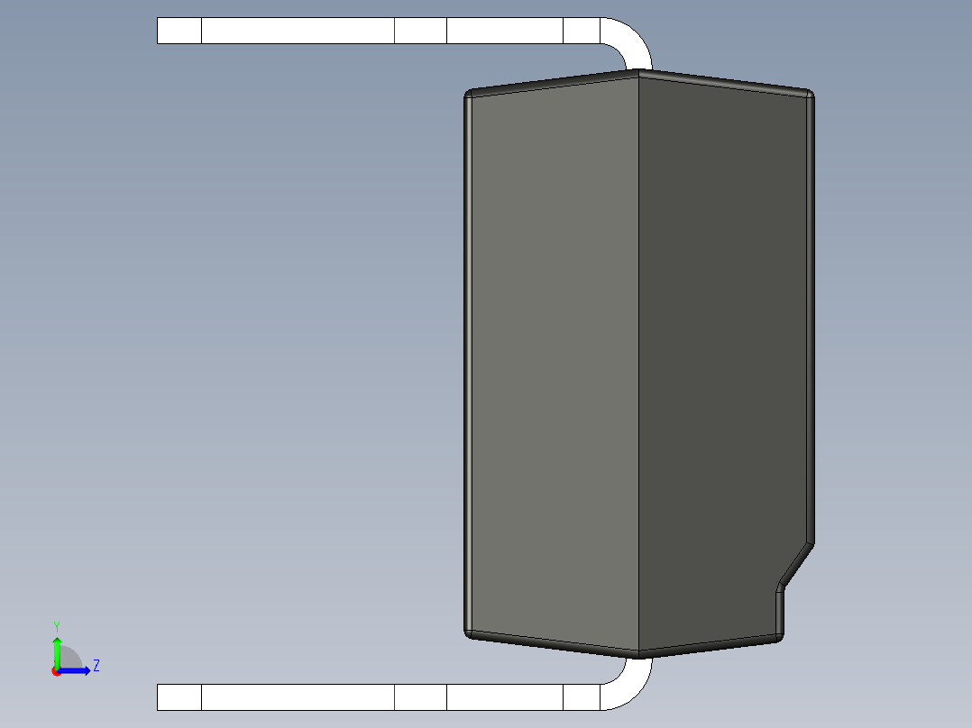光电元件封装-DIP16-OC-BK左视图
