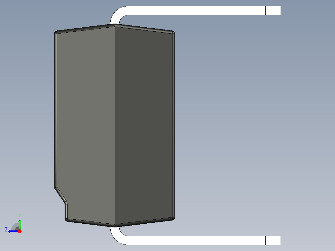 光电元件封装-DIP16-OC-BK右视图