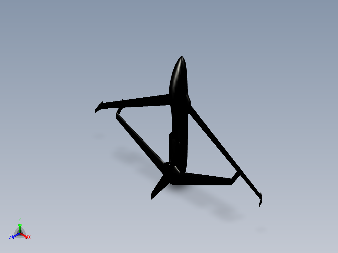 翔龙无人机正等轴测图