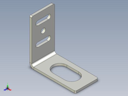 光电_激光传感器LR12_安装支架正等轴测缩略图