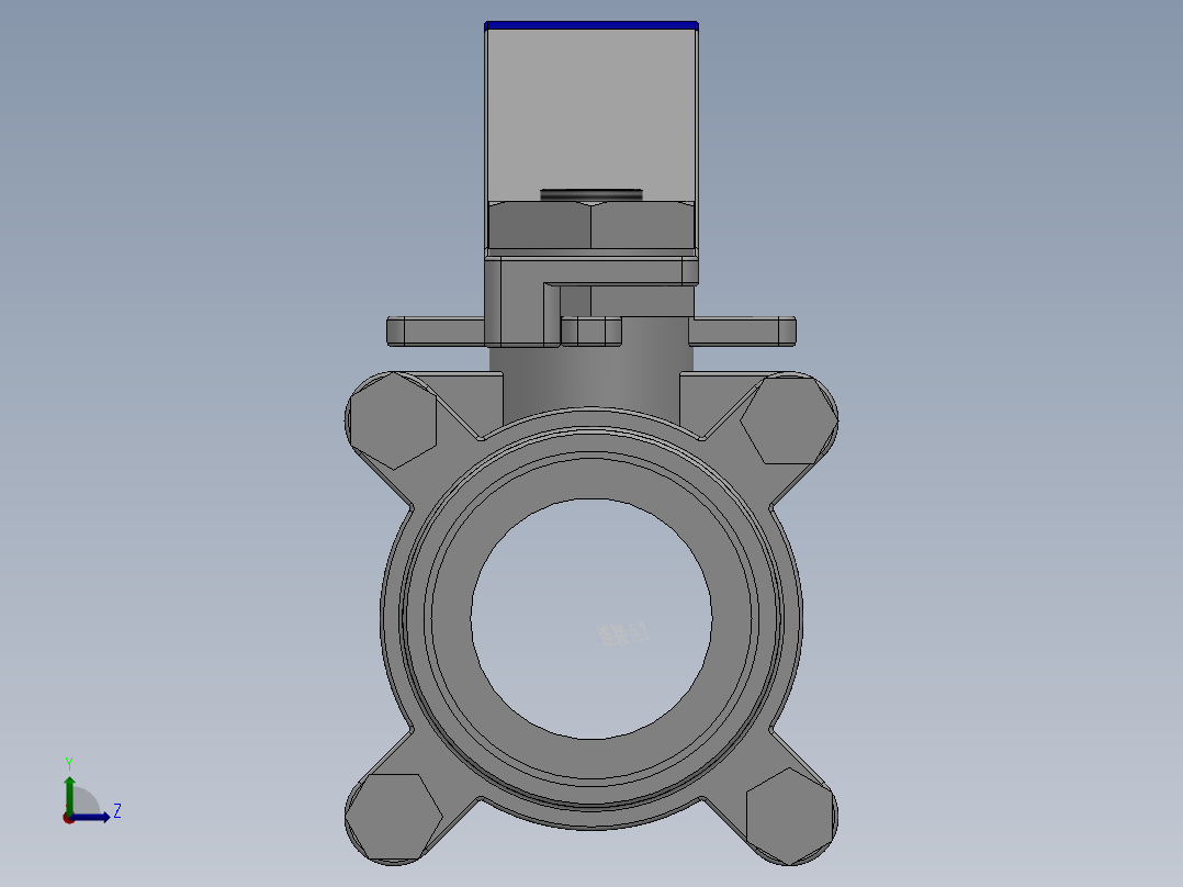 三片式内螺纹球阀-304 DN15-DN80左视图