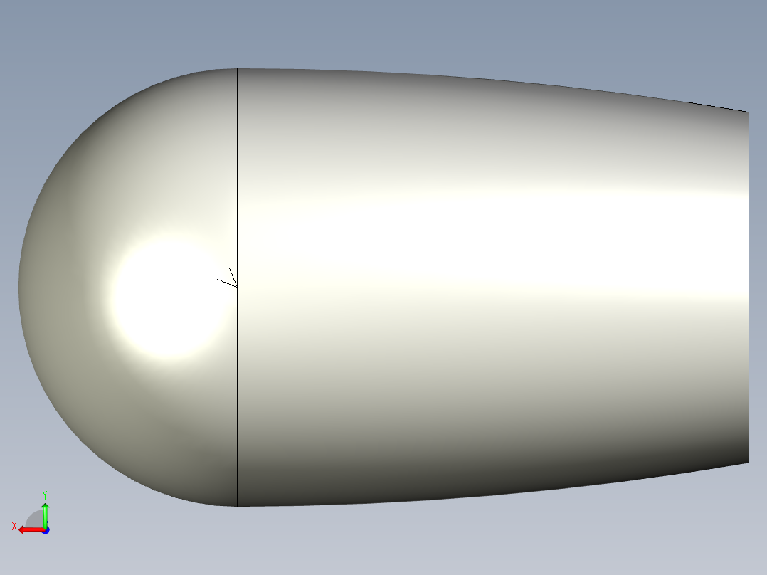 橢圓型把手(壓入式)I.222N-3D多系列多零件图纸模型后视图