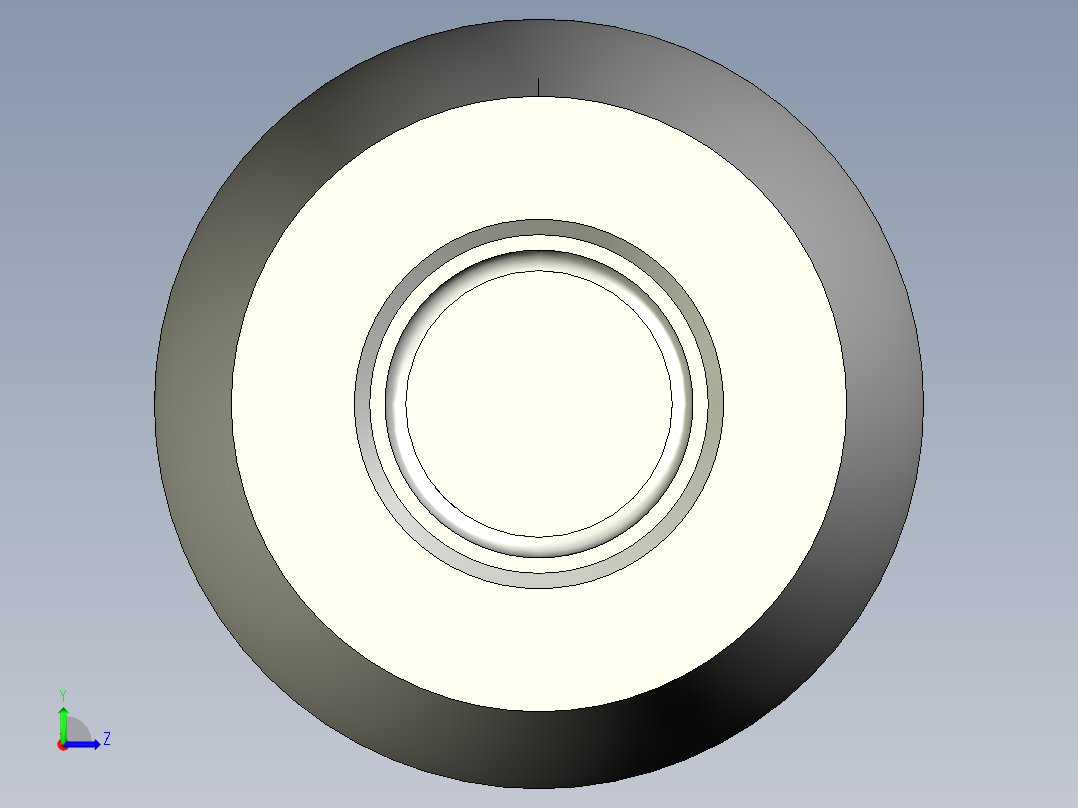 橢圓型把手(壓入式)I.222N-3D多系列多零件图纸模型左视图