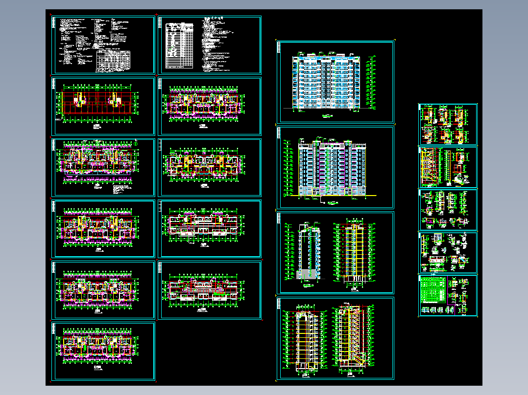 南方某地11层小高层住宅设计