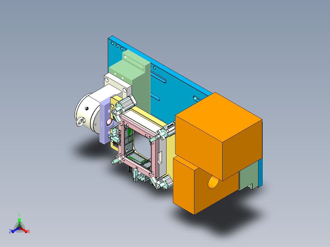 X1008笔记本CNC工装夹具三维模型-CNC2-10-07正等轴测图