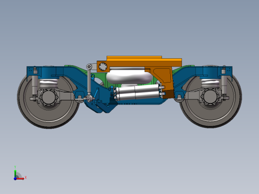 CRH3 CRH380非动力转向架（拖车转向架）sw16可编辑