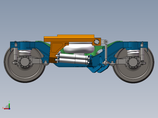 CRH3 CRH380非动力转向架（拖车转向架）sw16可编辑后视缩略图