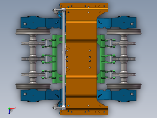 CRH3 CRH380非动力转向架（拖车转向架）sw16可编辑俯视缩略图