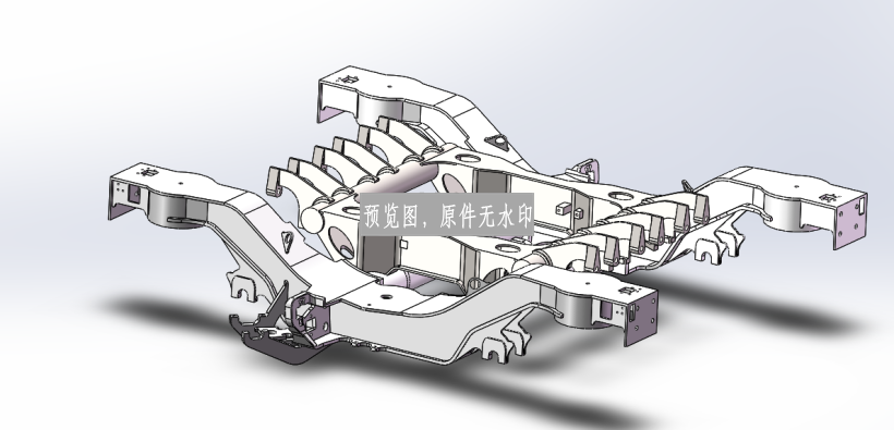CRH3 CRH380非动力转向架（拖车转向架）sw16可编辑