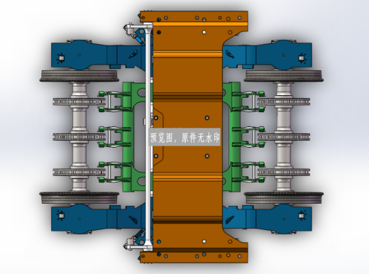 CRH3 CRH380非动力转向架（拖车转向架）sw16可编辑缩略图