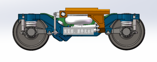 CRH3 CRH380非动力转向架（拖车转向架）sw16可编辑缩略图