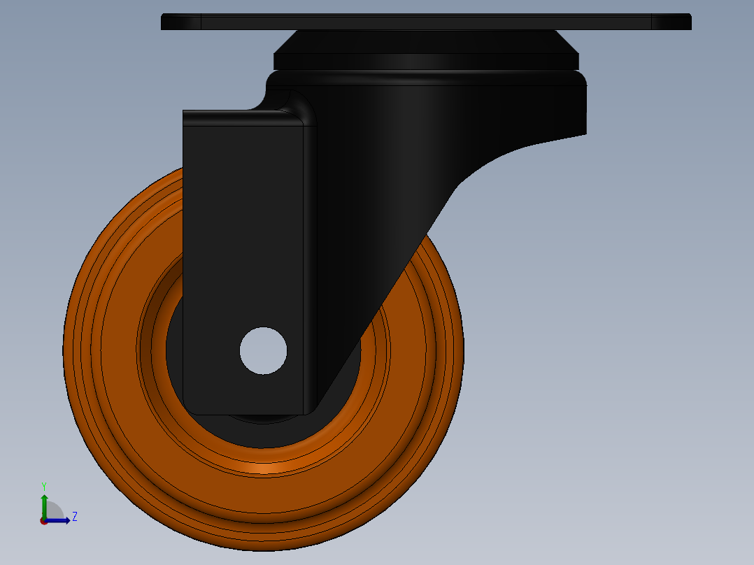 万向轮、脚轮(107)左视图