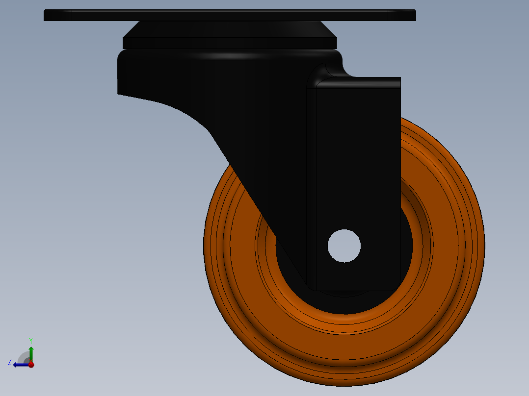 万向轮、脚轮(107)右视图