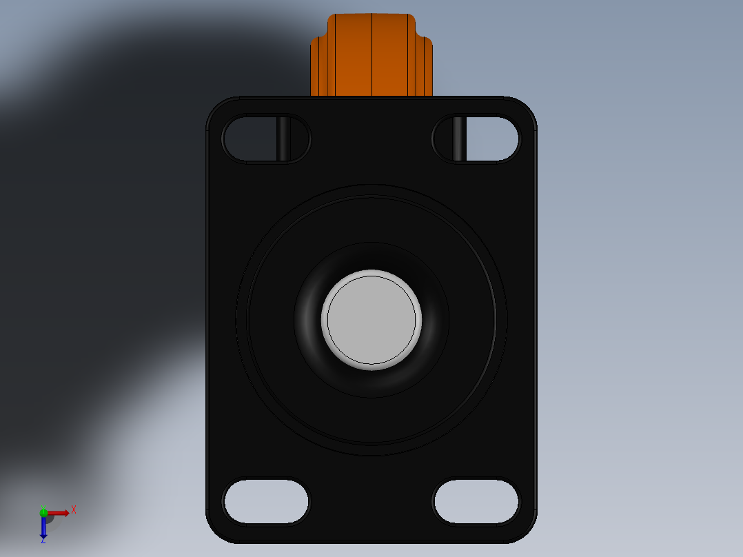 万向轮、脚轮(107)俯视图