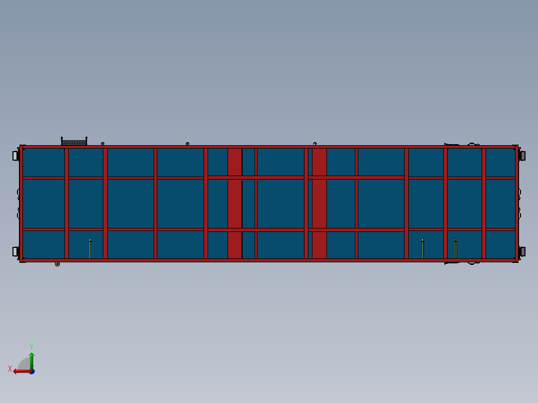 燃料集装箱后视图