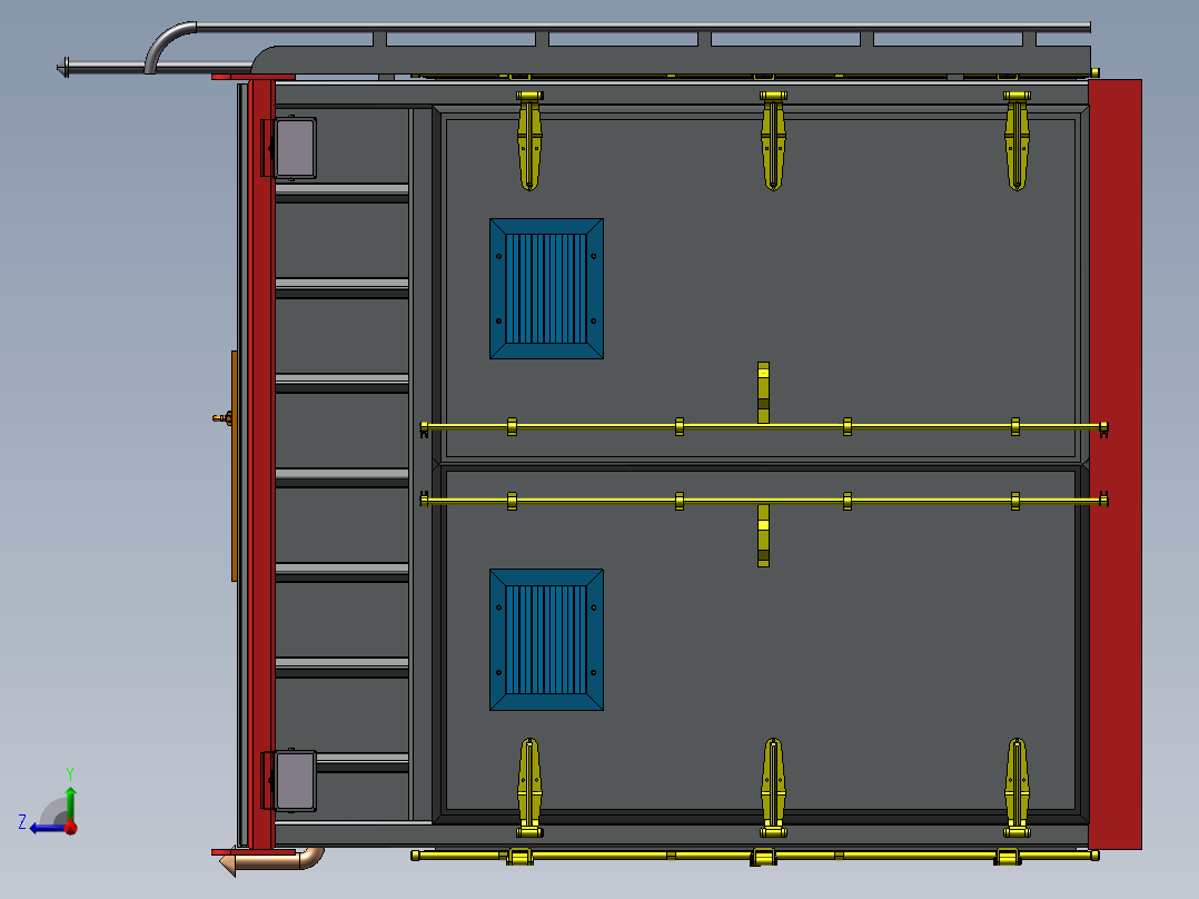 燃料集装箱右视图