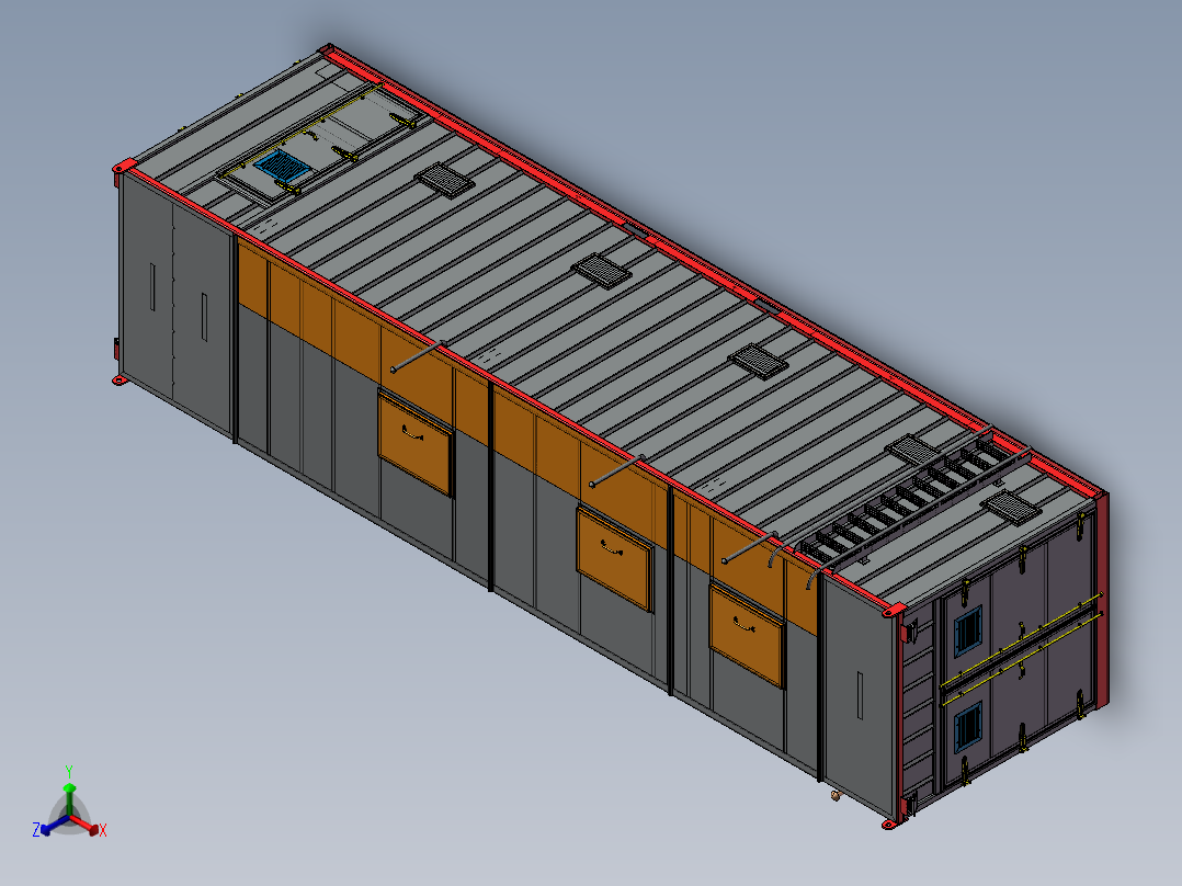 燃料集装箱正等轴测图