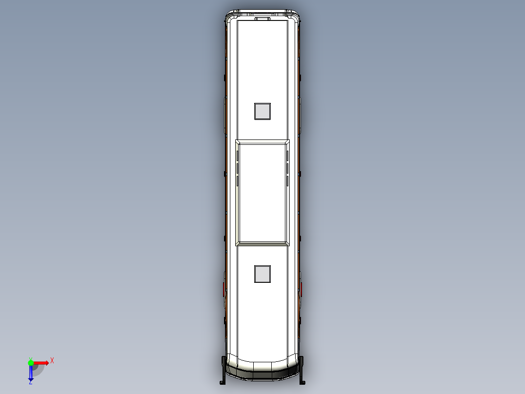 客车、公交车、堪尼亚旅游大巴俯视图