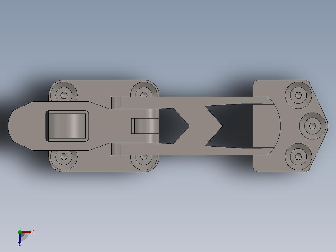 铰链、可锁搭扣aisi-316-lockable-has俯视图